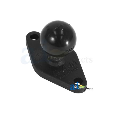 A & I Products Mount, Ram Type; RAM 2.43" X 1.31" Diamond Shape Base W/ 1" Ball 5" x3" x1" A-80263